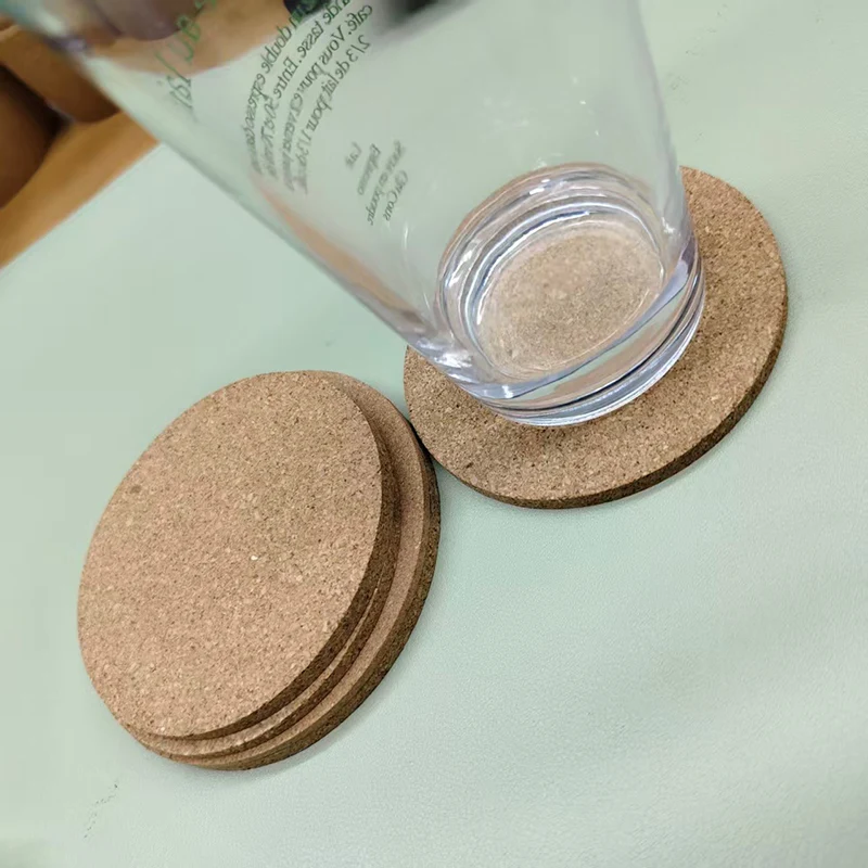 Round Cork Coaster for Drinks
